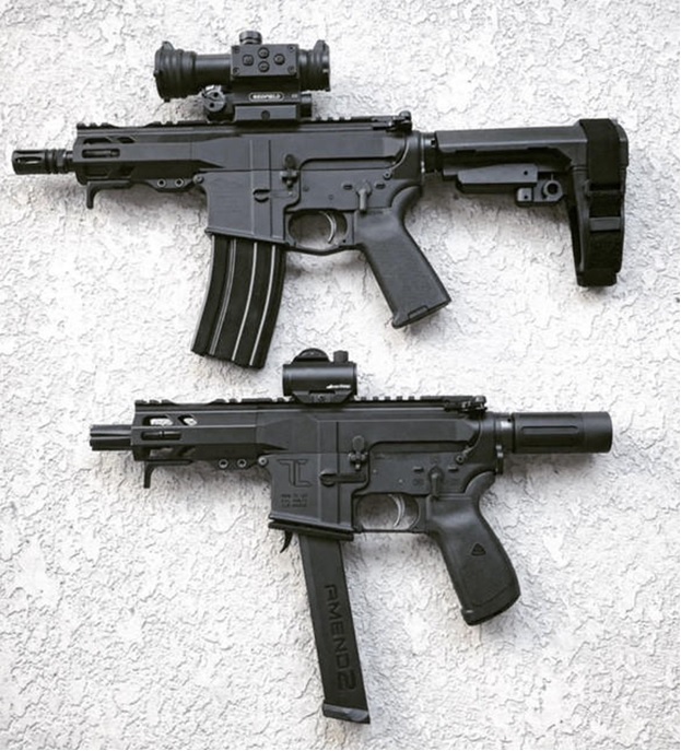 5 inch AR pistol uppers 